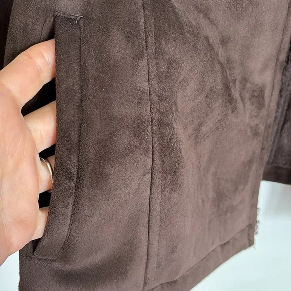 Liz Claiborne faux fur trim jacket size S - Picture 5 of 8